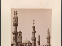 Kat-Nr.630  Kat-Nr.630- Photobestand Vasel, Beschriftung Photo: Zangaki [.] No 814 Groupe de minarees Mosquée El-Azhar Caire, Beschriftung Vasel: Kairo. Gruppe von Minarets. Moschee El-Azhar.